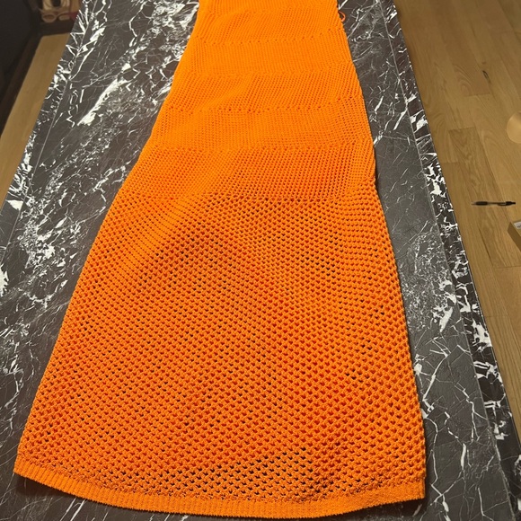 A.L.C. Vibrant Orange Sleeveless Maxi Dress - Picture 2 of 3